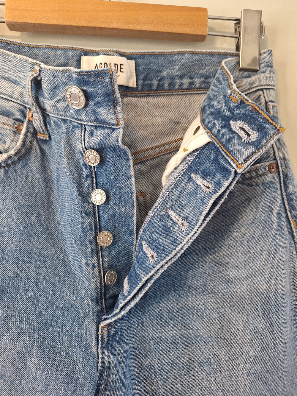 Agolde 90's Mid Rise Straight Jeans In Vault - Picture 11 of 16